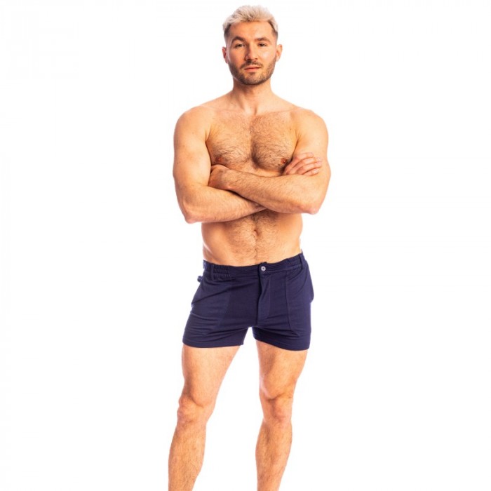 Short de la marque L HOMME INVISIBLE - Smitty Bleu Marine - Short L Homme Invisible - Ref : RW35 SMI 049