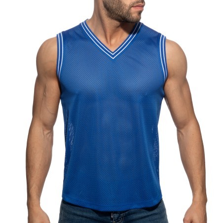 Camiseta de tirantes con cuello en V Slam - azul real