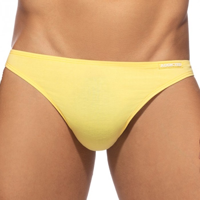 Thong of the brand ADDICTED - copy of String cotton - black - Ref : AD986 C35