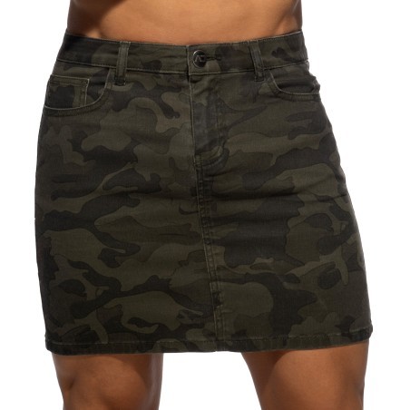 Camo short skirt - khaki