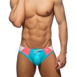 Slip de bain de la marque ADDICTED - Slip de bain flash AD - turquoise - Ref : ADS342 C09