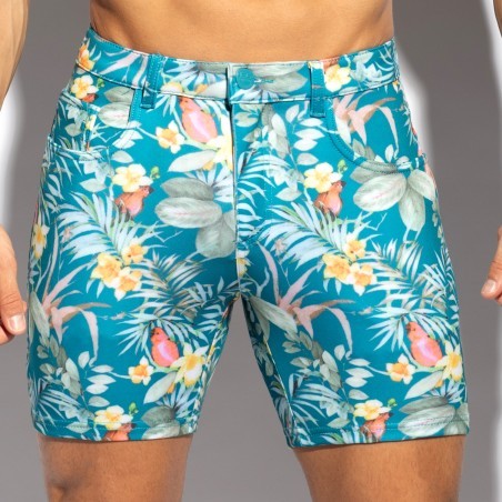 Pantaloncini hawaiani - cobalto