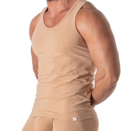 Camiseta sin mangas Tof Paris en color de piel