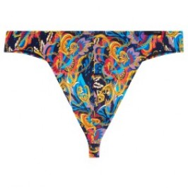 Tanga de la marca HOM - G-String HOM Funky Styles - Estampado Multicolor - Ref : 402895 40P023
