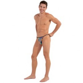 Slip, Tanga de la marque HOM - Tanga HOM Funky Styles - imprimé multicolore - ÉDITION LIMITÉE - Ref : 402896 40P023