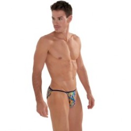 Slip de la marca HOM - Tanga HOM Funky Styles -Impresión multicolor - Ref : 402896 40P023
