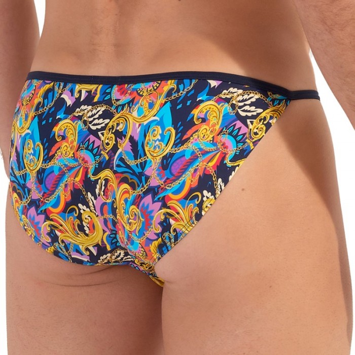 Slip de la marca HOM - Tanga HOM Funky Styles -Impresión multicolor - Ref : 402896 40P023
