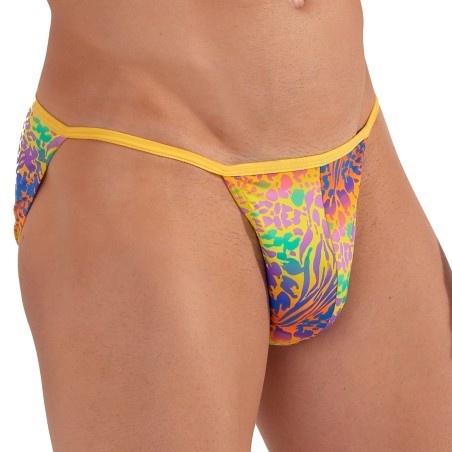Tanga HOM Funky Styles - Stampa giallo