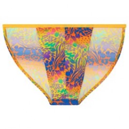 Brief of the brand HOM - Tanga HOM Funky Styles - Yellow print - Ref : 402896 40P0YE