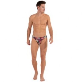 Brief of the brand HOM - Micro Slip Comfort HOM Funky Styles - Pink Floral Print - LIMITED EDITION - Ref : 402897 40P0PI