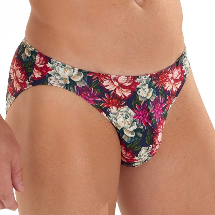 Brief of the brand HOM - Micro Slip Comfort HOM Funky Styles - Pink Floral Print - LIMITED EDITION - Ref : 402897 40P0PI