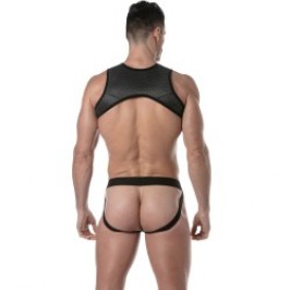 Harnais de la marque TOF PARIS - Harnais à Poche Zippée 3D Tof Paris - Noir/Gris - Ref : TOF468NG