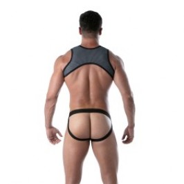 Jockstraps of the brand TOF PARIS - Snap strap jockstraps 3D Tof Paris - Grey - Ref : TOF472G