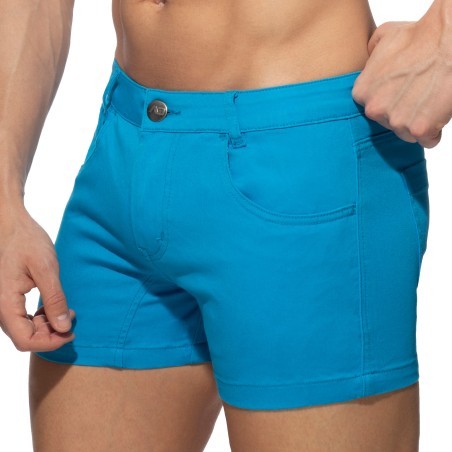 Pantaloncini estivi con 5 tasche - turchese