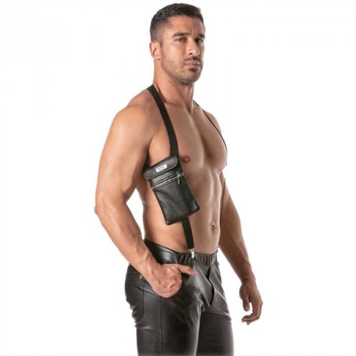 Aprovechar de la marca TOF PARIS - Harnais Elastique avec pochette Kinky Tof Paris - Ref : TOF489N