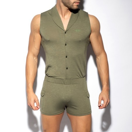 Sleeveless bodysuit - kaki