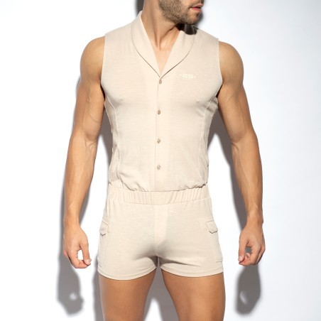 Sleeveless bodysuit - beige