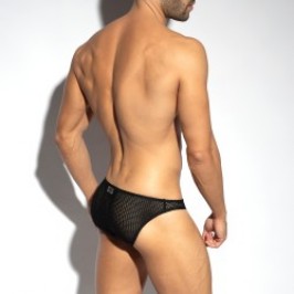 Slip, Tanga de la marque ES COLLECTION - FORMENTERA BRIEF - Noir - Ref : UN602 C10