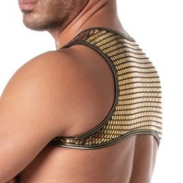 Imbracatura del marchio TOF PARIS - Imbracatura tascabile con cerniera Glitter - Oro - Ref : TOF503O