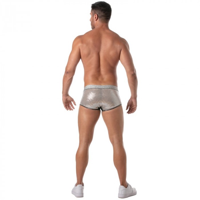 Boxer shorts, Shorty of the brand TOF PARIS - Boxer Glitter Tof Paris - Silver - Ref : TOF507A