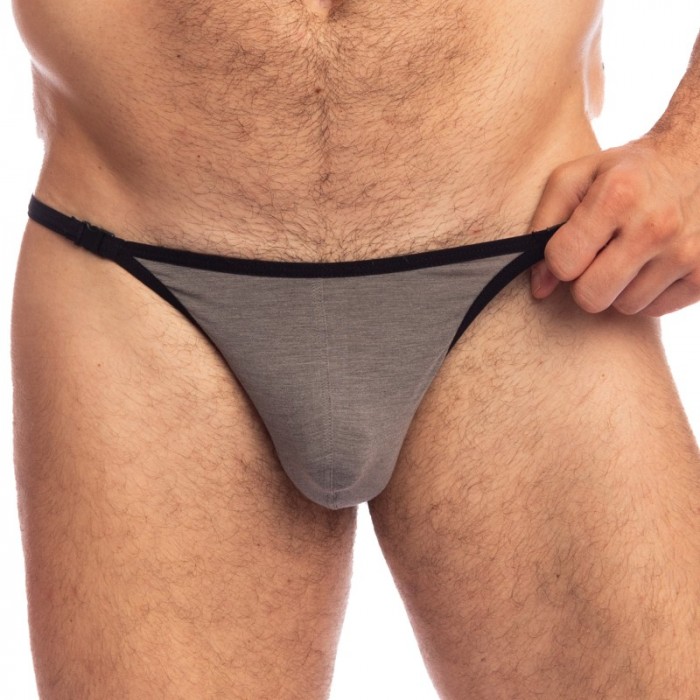 Stringa del marchio L HOMME INVISIBLE - Soft Touch Perizoma Striptease L Homme Invisible - Grigio - Ref : UW21X SOF GC1