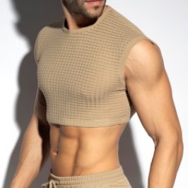 Crop-Top kariert Taille -...