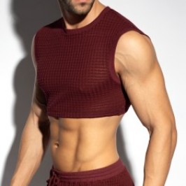Top corto checkmate midriff...