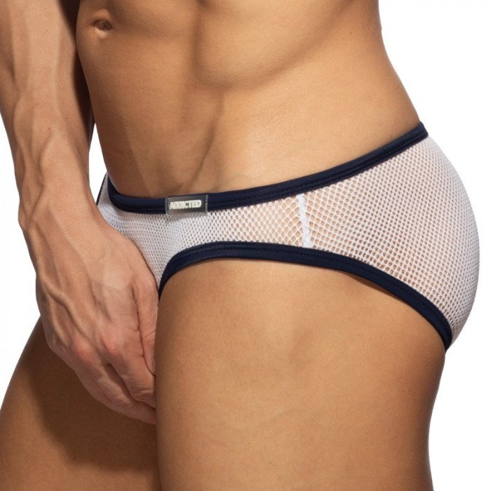Slip de la marca ES COLLECTION - Mini slip mesh fever - blanc - Ref : AD1332 C01