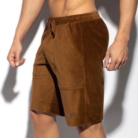 Corduroy Bermuda shorts - Brown