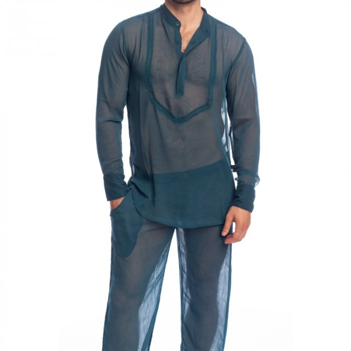 Home of the brand L HOMME INVISIBLE - Chantilly Teal - Chemise Tunique L Homme Invisible - Ref : HW143 CHA 015