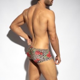 Shorts Boxer, Shorty de la marca ES COLLECTION - Trunk roses - Noir - Ref : UN616 C10