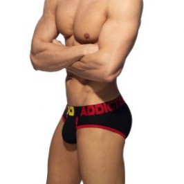 Slip del marchio ADDICTED - Slip Pique tricolore - Noir - Ref : AD1349 C10