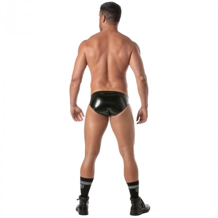 Brief of the brand TOF PARIS - Zip-Up Bikini Vinyl Tof Paris - Black - Ref : TOF493N