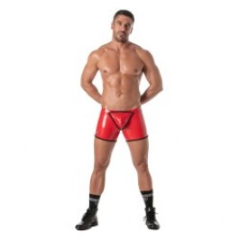 Shorts Boxer, Shorty de la marca TOF PARIS - cBóxers de fácil acceso Vinyl Tof Paris - Rojo - Ref : TOF495R
