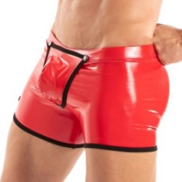 Boxer shorts, Shorty of the brand TOF PARIS - Easy Access Boxers Vinyl Tof Paris - Red - Ref : TOF495R