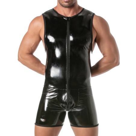 Zippered Bodysuit Vinyl Tof Paris