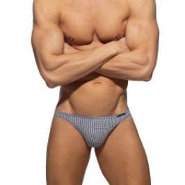 Slip del marchio ADDICTED - Bikini quadrillés - Noir - Ref : AD1350 C10