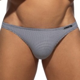 Slip del marchio ADDICTED - Bikini quadrillés - Noir - Ref : AD1350 C10