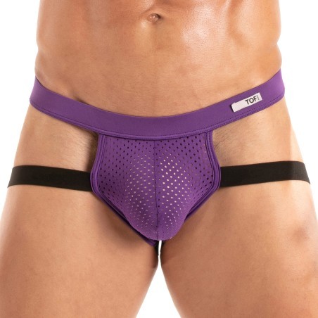 Microfiber Temptation Jockstrap Tof Paris - Purple
