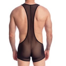 Body of the brand QURIOSÉ - Sheer sensations - Body Singlet Quriosé - Ref : BD02 MES BLK