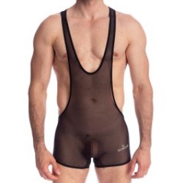 Body of the brand QURIOSÉ - Sheer sensations - Body Singlet Quriosé - Ref : BD02 MES BLK