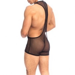 Body of the brand QURIOSÉ - Sheer sensations - Body Singlet Quriosé - Ref : BD02 MES BLK