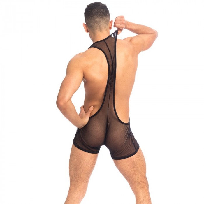 Body of the brand QURIOSÉ - Sheer sensations - Body Singlet Quriosé - Ref : BD02 MES BLK