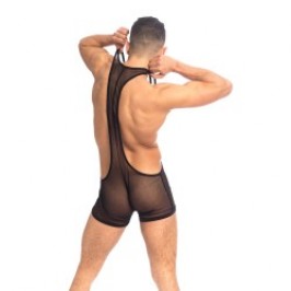 Body of the brand QURIOSÉ - Sheer sensations - Body Singlet Quriosé - Ref : BD02 MES BLK