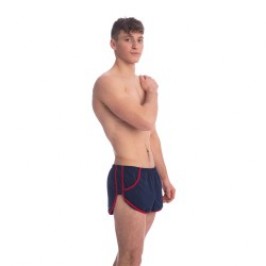Short de la marque QURIOSÉ - Swing it Marine - Split Short Quriosé - Ref : QL05 SWI NAV