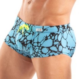 Bain de la marque TOF PARIS - Boxer de Bain Imprimé Tof Paris - Bleu - Ref : TOF544BU