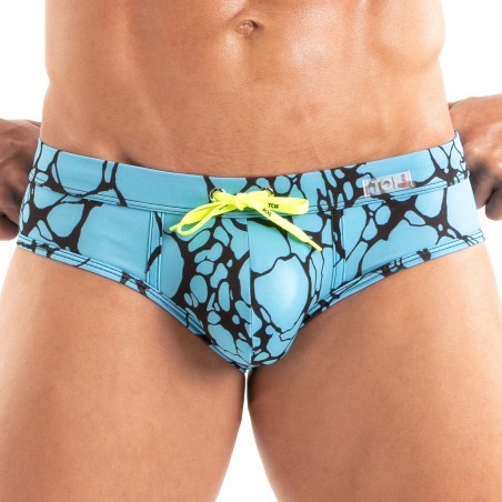 Slip de Bain Imprimé Tof Paris - Bleu