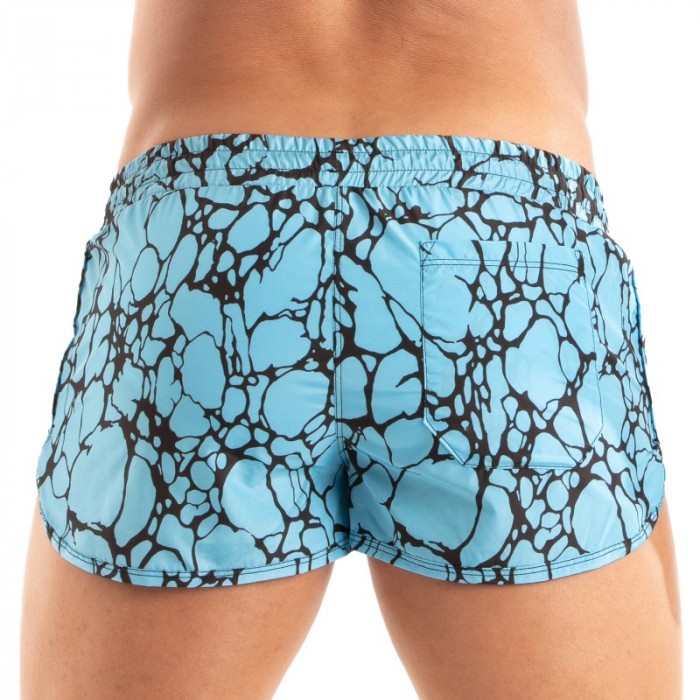 Pantaloncini da bagno del marchio TOF PARIS - Mini pantaloncini da bagno stampati Tof Paris - Blu - Ref : TOF541BU