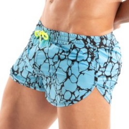 Shorts de baño de la marca TOF PARIS - Mini Shorts de Baño Estampados Tof Paris - Azul - Ref : TOF541BU