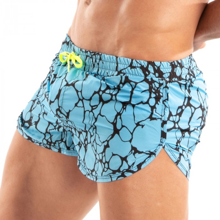 Pantaloncini da bagno del marchio TOF PARIS - Mini pantaloncini da bagno stampati Tof Paris - Blu - Ref : TOF541BU